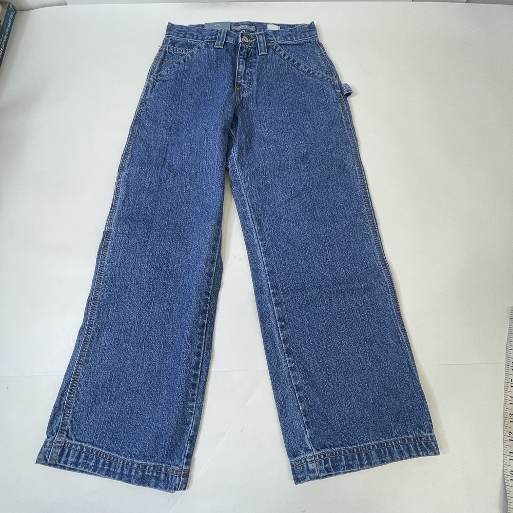 Lot of 2 Pairs of Boys Jeans Size 10 Carpenter Straight Leg Canyon River Blues - Picture 3 of 10
